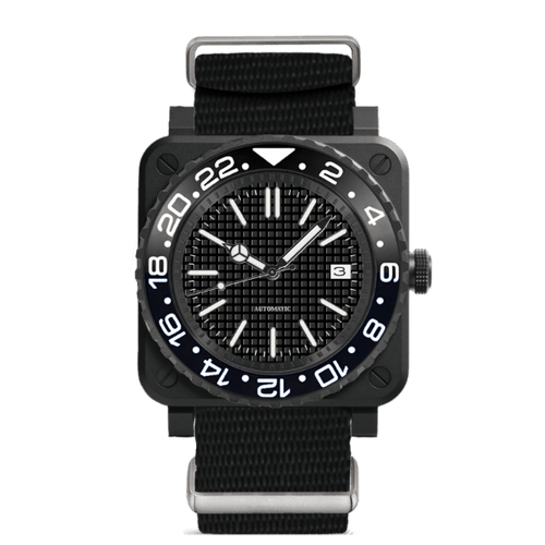 BR MOD - GAUFFRE BLACK - MONTRE A PAPY - Montre automatique seiko mod mczr_price_349