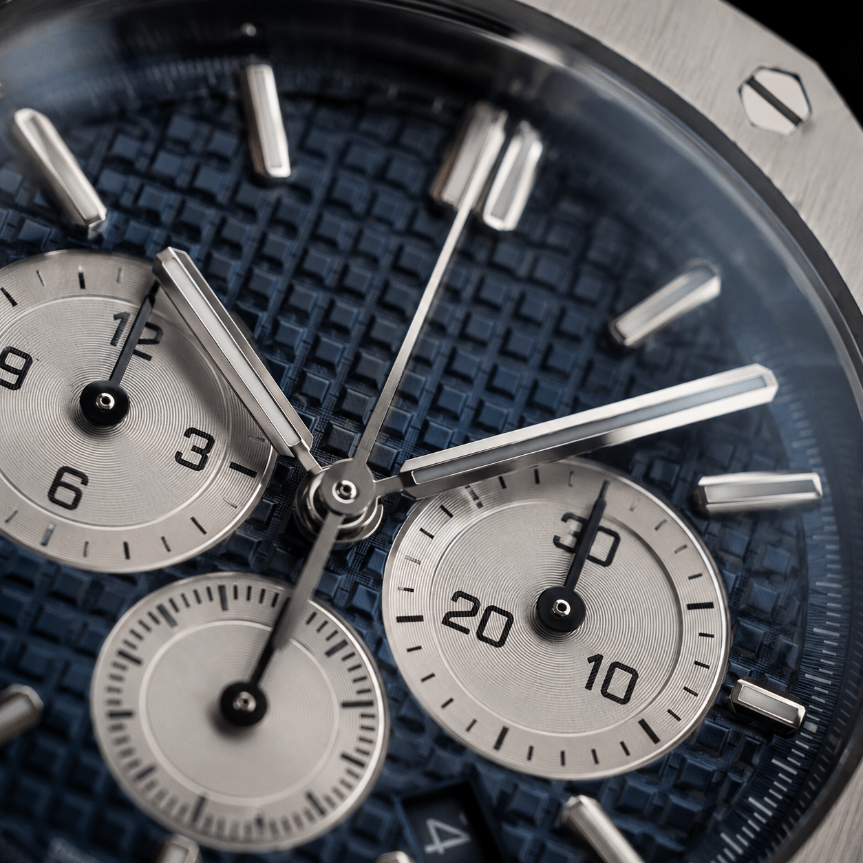 OAK MOD - CHRONOGRAPH BLUE - MONTRE A PAPY - Montre automatique seiko mod Montre configuree