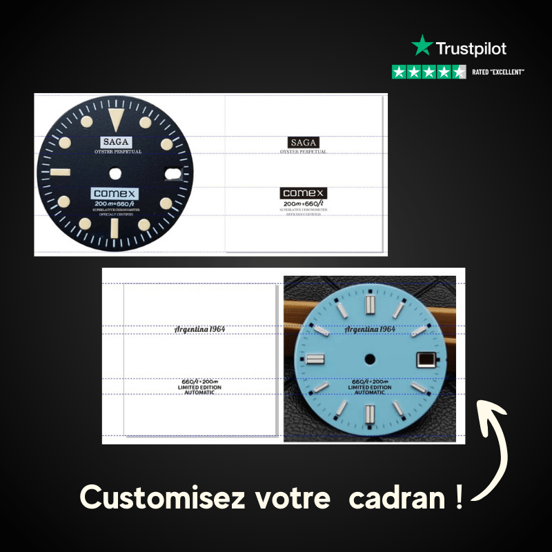 Cadran customisé - MONTRE A PAPY - Montre automatique seiko mod
