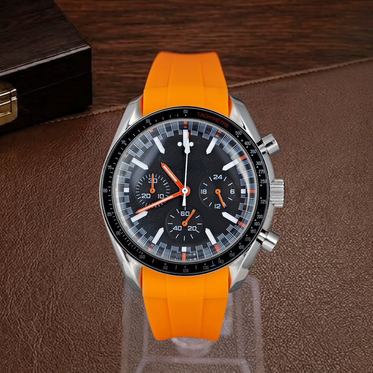 SPEED MOD Racing Orange sur caoutchouc orange, cadran noir et touches orange