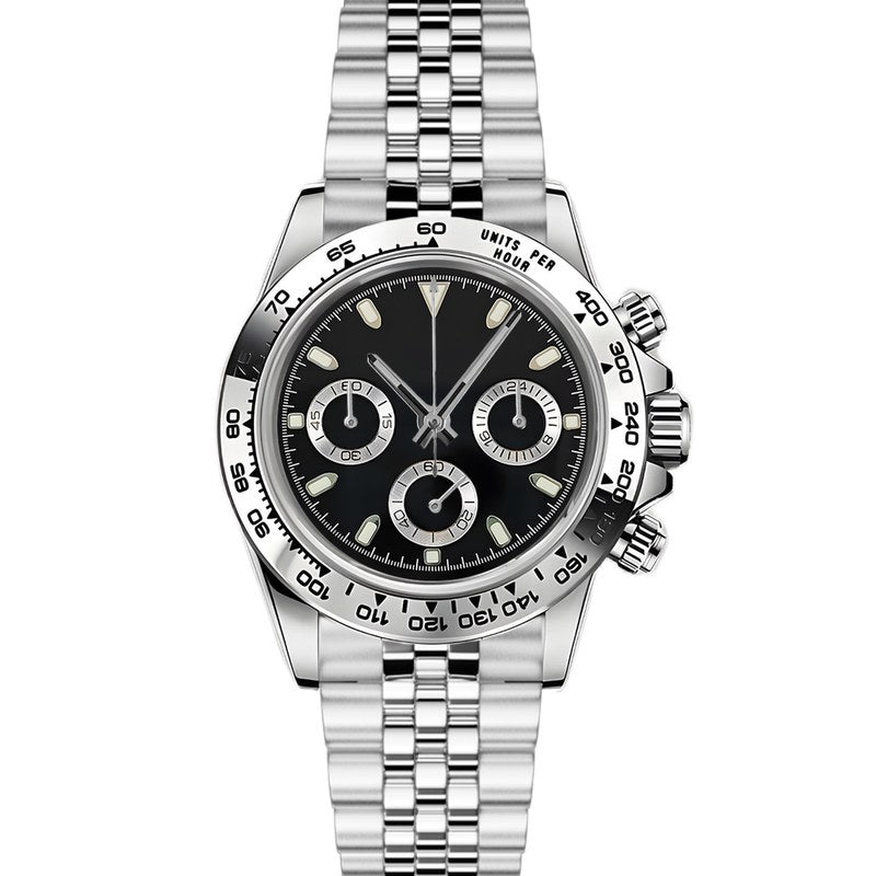 DAYTO MOD Acier Black sur bracelet acier Jubilé [variante]