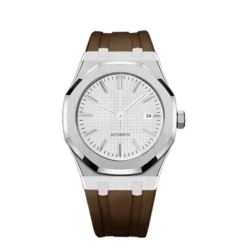 Bracelet OAK caoutchouc marron