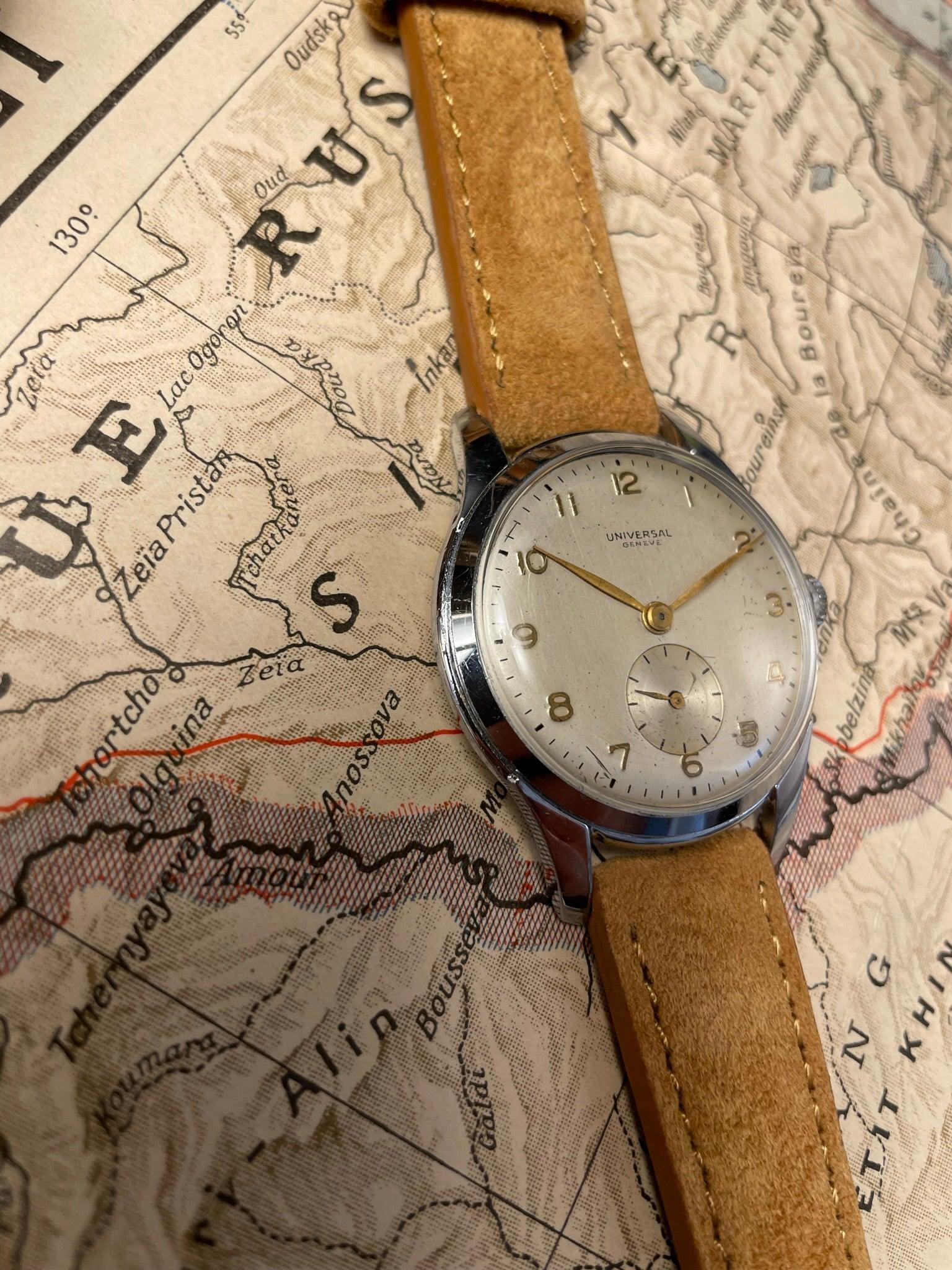 Montre vintage Universal Genéve 1940 cal 262 - MONTRE A PAPY - Montre automatique seiko mod