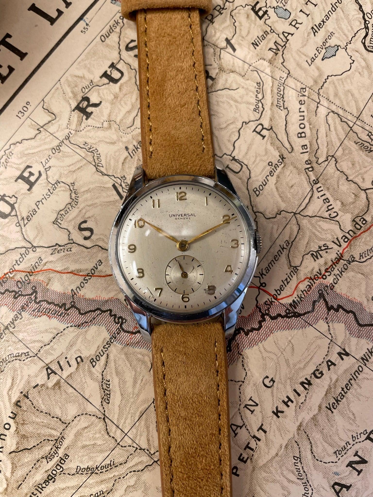 Montre vintage Universal Genéve 1940 cal 262 - MONTRE A PAPY - Montre automatique seiko mod