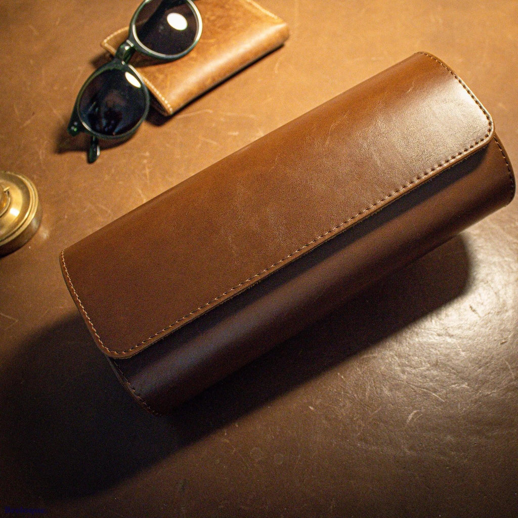 Rouleau de rangement pour montres en cuir — Austral