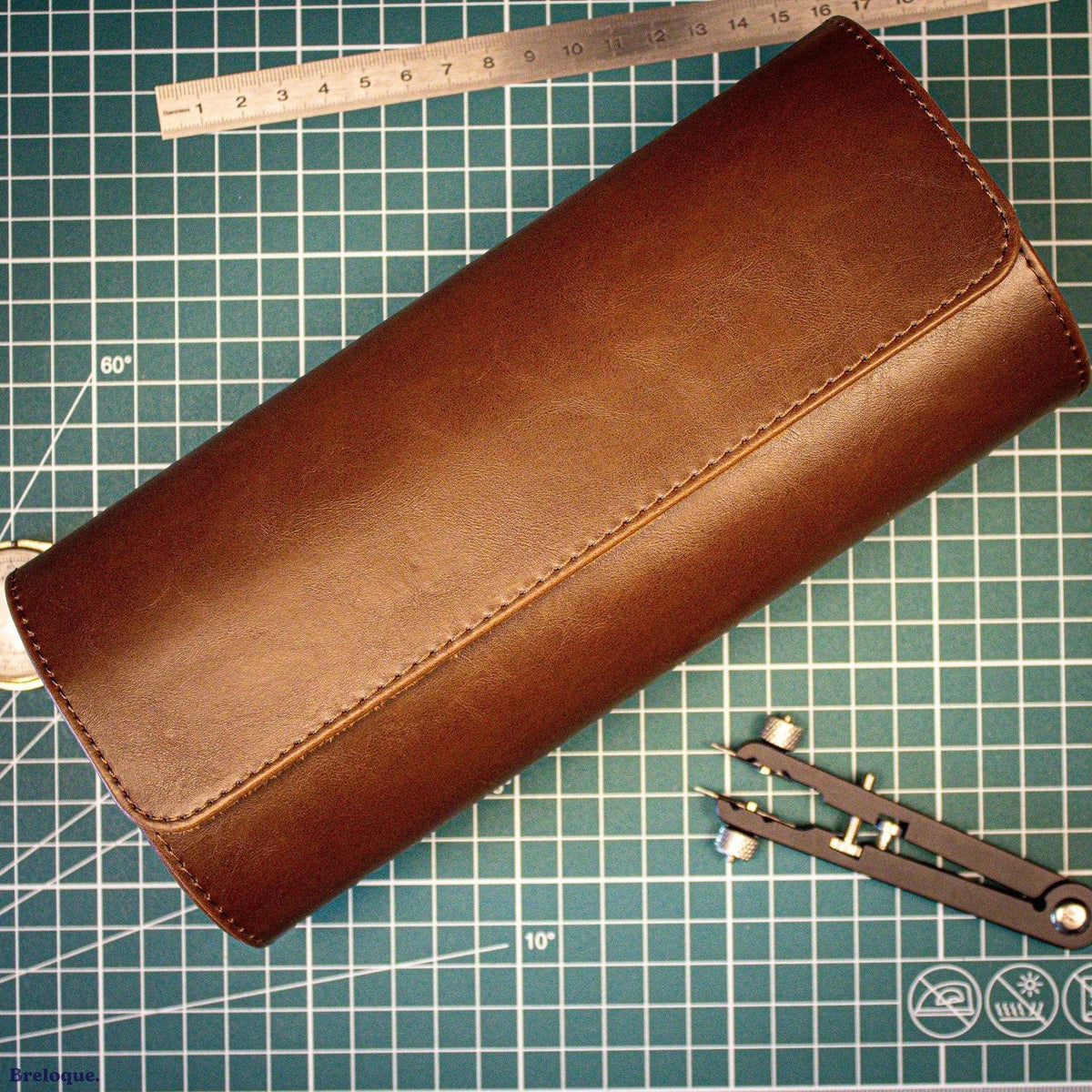 Rouleau de rangement pour montres en cuir — Austral